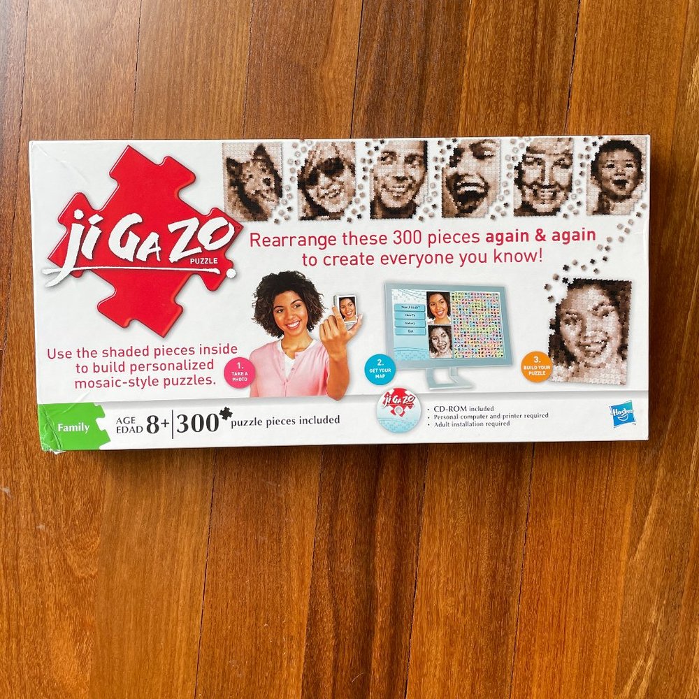NEW JIGAZO by Hasbro Mosaic Style 300 Piece Puzzle
